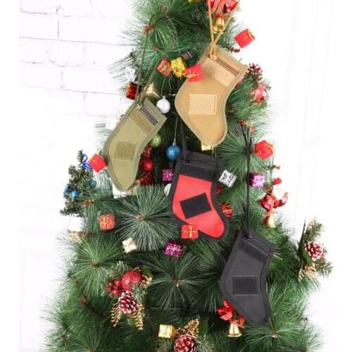Christmas Socks Bag Military Bag Accessories Storage Bag Christmas Socks Ornaments Outdoor Sports Adult Christmas