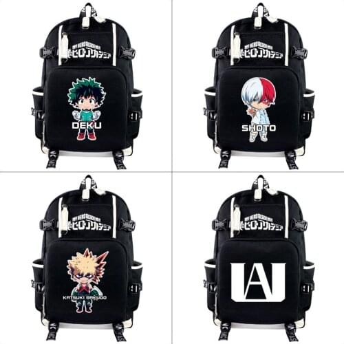 Anime My Boku No Hero Academia Cosplay Backpack Izuku Midoriya Rucksack Teenager Schoolbag Shoulder Bags Outdoor Travel Lunmious