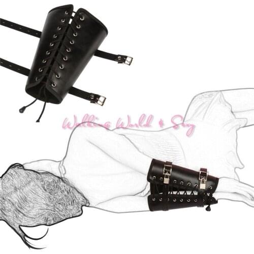 Adult Game Pu Leather One Arm Binder Glove Bondage Restraint Fetish Slave Cuff BDSM Sex Porducts For Couples Adjustable Sex Toys