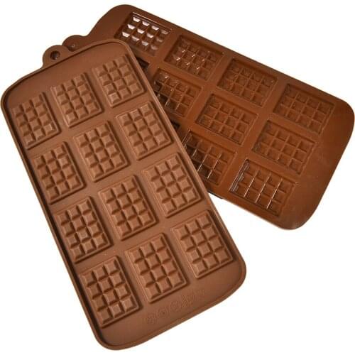 Silicone Mini Chocolate Block Bar Mould Ice Tray Cake Decorating Baking Cake Jelly Candy Tool DIY Molds