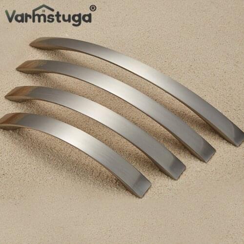 VARMSTUGA Cabinet Handles Knobs 96mm~224mm Aluminum Alloy Door Kitchen Knobs Cabinet Pulls Drawer Furniture Handle Hardware