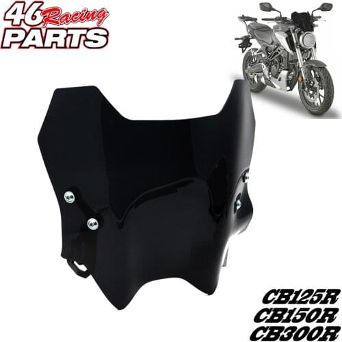 Motorcycle Windscreen Windshield Shield Screen For Honda CB125R CB150R CB300R CB 125R 150R 300R 2018 2019 2020+ accessories