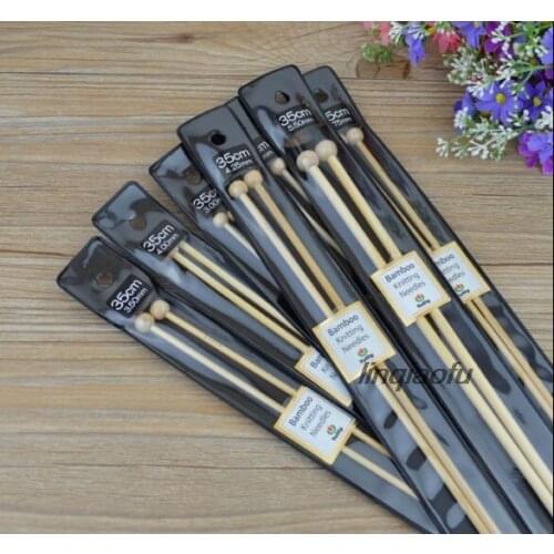 Japanese high-end bamboo stick needle, double pointed five stick bamboo stick sweater needle 20CM