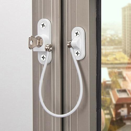 Child Safety Locks Window Door Cable Ventilator Kid Lock Baby Security Locking Keyed Opening Restrictor Home Supplies