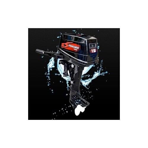 Zongshen selva2stroke 15 outboard motor boat hook thrusted assault boats short shaft