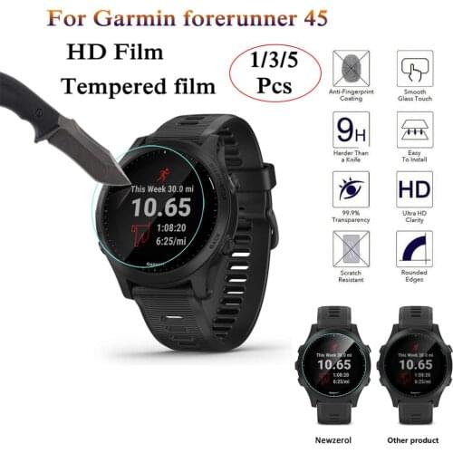 1/3/5pcs new Tempered Glass Screen Protector Film for Garmin Forerunner 45 Sport Smart Watch Bracelet Protective HD durable Film