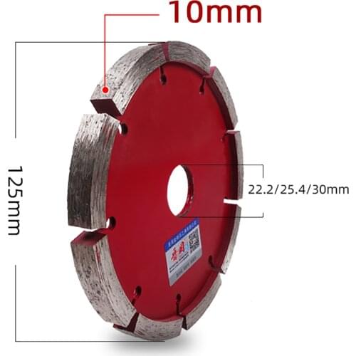 125MM 5 Inch Diamond Saw Blade Stone Concrete MarbIe Granite WaII FIoor Slotting Cutting 10MM Thickness Tuck Point Blade