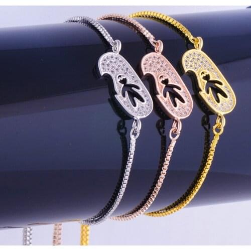 2017 Fashion Micro-Mosaic Necklace Beautiful Girl Pendant Unlimited Charm Cute Little Girl Safety Button Bracelet Jewelry