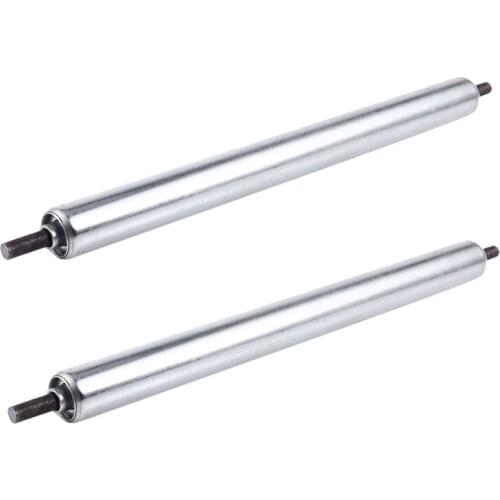 2X 25mm x 300mm Carboon Steel Assembly Line Conveyor Roller