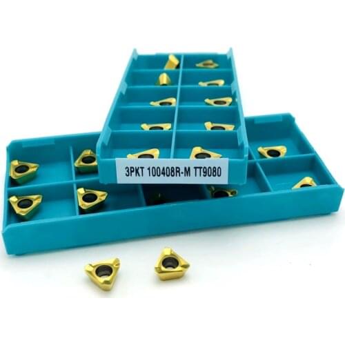 3PKT100408R M TT9080 inner hole metal turning tools CNC lathe cutting tool Carbide insert 3pkt 100408 alloy insert