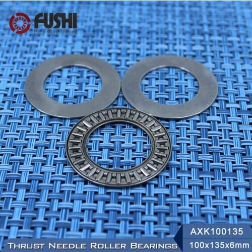 AXK100135 + 2AS Thrust Needle Roller Bearing With Two AS100135 Washers 100*135*6mm ( 1 Pcs) AXK1120 889120 NTB100135 Bearings