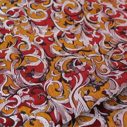 CF164 1Yard Womens Festival Clothing Fabric Chinese Antique Silk Fabric Chinese Style Brocade Jacquard Fabric For Sew Textile