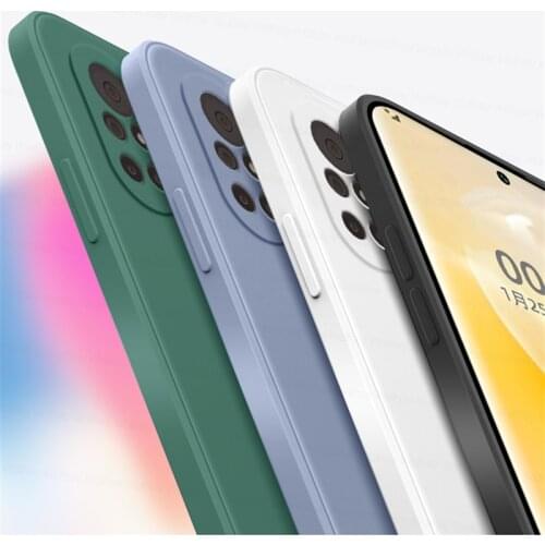 For Huawei Nova 8 Case Huawei Nova 8 8i 7 6 SE Pro Cover Shockproof Soft TPU Liquid Silicone Phone Back Case For Huawei Nova 5T