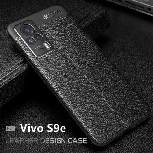 For Cover Vivo S9e Case For Vivo S9e Capas Coque Luxury Phone Back Shockproof Bumper TPU Leather For Fundas Vivo S9e S9 E Cover
