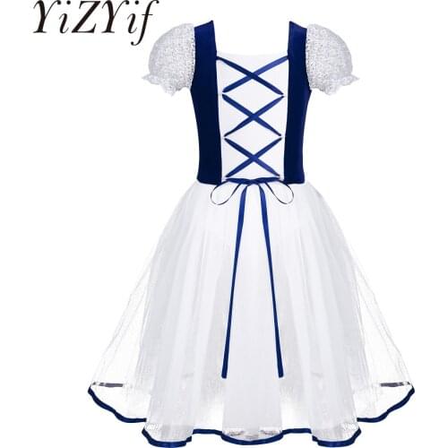 Kids Girls Velvet Princess Dress for Toddler Girl Dresses Ballet Dance Costumes Gymnastics Leotard Kids Teen Ballerina Dress