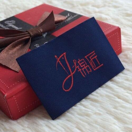 Available custom made woven labels design clothing label custom sew on labels size labels for clothing