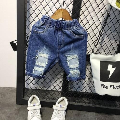 New boy friend style Baby Boy Jeans shorts 2-7 Age Kids Boys blue Denim shorts Boys shorts Pure Cotton High Quality