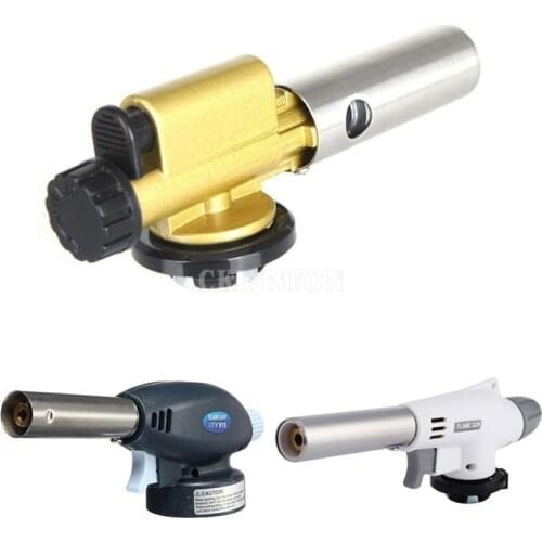 50Pcs/Lot Flame Butane Gas Gun Maker Torch Lighter Outdoor Camping Picnic BBQ Welding Equipment