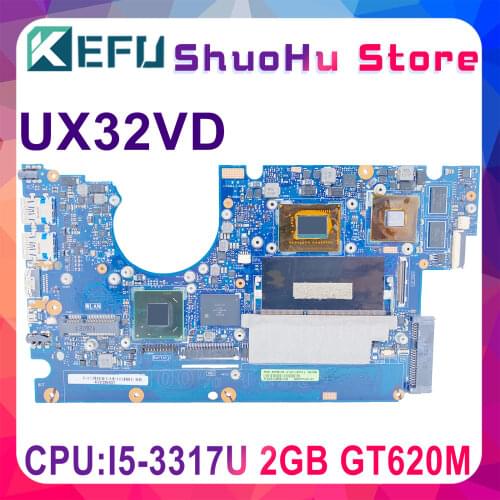 KEFU For ASUS Zenbook UX32A UX32VD UX32V I3CPU Memory 2GB Laptop Motherboard Tested 100% Work Original Mainboard