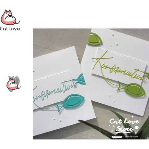 2PCS Fish Animal Metal Cutting Dies Scrapbooking Stencil Die Cuts Card Making DIY Decorative Craft Embossing New Dies For 2019