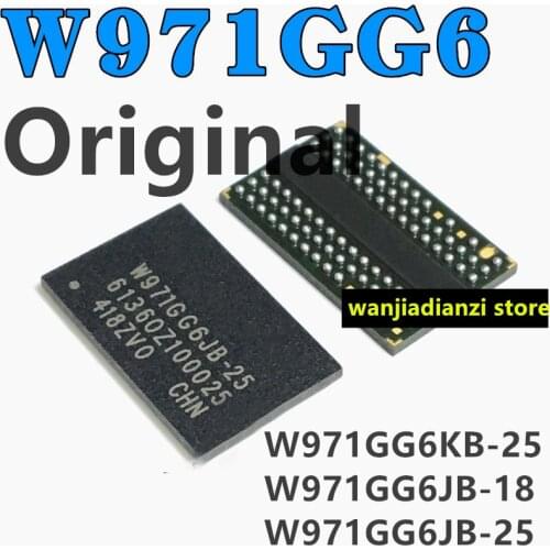 New and original W971GG6KB-25 W971GG6JB-18 W971GG6JB-25 DDR2 128MB Flash memory chips, 128 m, a new original DDR2 memory particl
