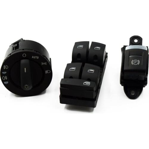3Pcs New Window headlight parking switch For AUDI A3 S3 A6 S6 C6 Q7 RS6 A6 allroad quattro 4F1941531D 4F0959851 4F1927225C