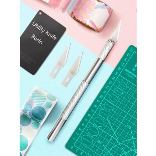 Carving Knife Metal Scrapbook Burin Tools Kit Cutter Engraving Craft Knives Blades Sculpture Knife DIY Repair Hand Tools