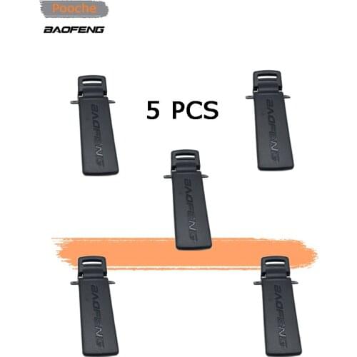5Pcs Original Baofeng 5R Belt Clip Spare Part Back Belt Clip For Baofeng UV-5R 2-way Radio Accessories for UV5R F8 radio