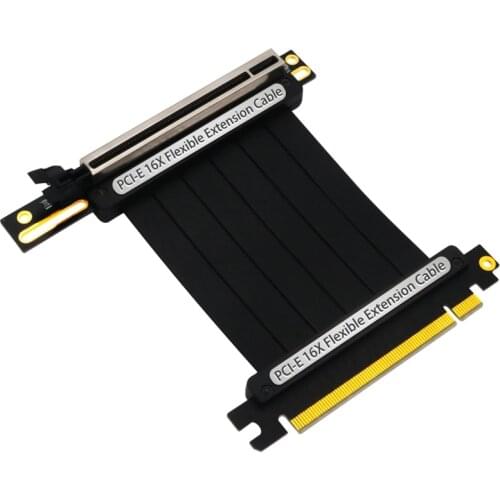 PCIe 3.0 x16 PCI Express Riser Extender Cable Flexible High Speed 90 Degree GUP D08A