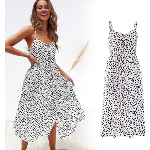 Dresses for Women 2021summer Sexy Suspender Dress Print Sandy Beach Casual Longuette Elegant Self Cultivation Holiday Style Robe