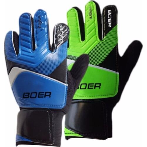 Professional Soccer Goalkeeper Glvoes Latex Anti-Slip Finger Protection Fingerstall Children Kid Training Football Goalie Gloves