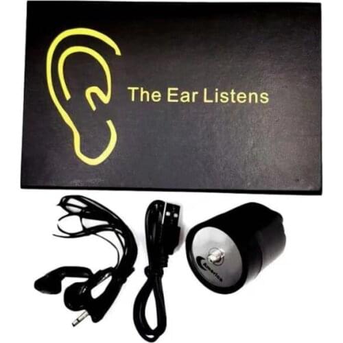 Audio Listening Wiretap With Earphone Wall Microphone Voice Listen Detecotor for Repair Oil Hearing Water Leakage Leaking