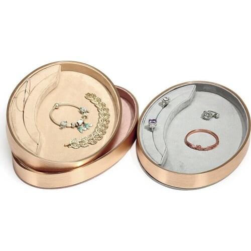 Pink Velvet Suede Ring Earrings Organizer Grey Jewelry Storage Tray Jewelry Show CaseWomen Jewelery Storage