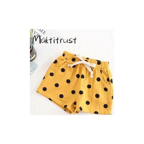 2020 Summer Causal Infant Baby Girls Shorts Polka Dot Print Elastic Waist Lovely Shorts Trousers 5 Colors