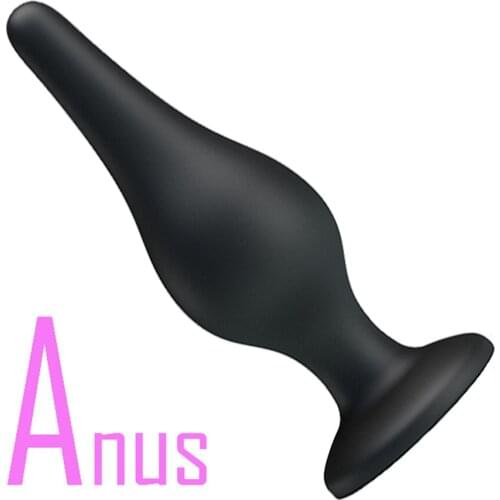 Silicone Anal Plug Butt Beads Big Dildo with Suction Cup Sex Toys for Men Gay Prostate Massage Stimulator Anus Expansion Dilator