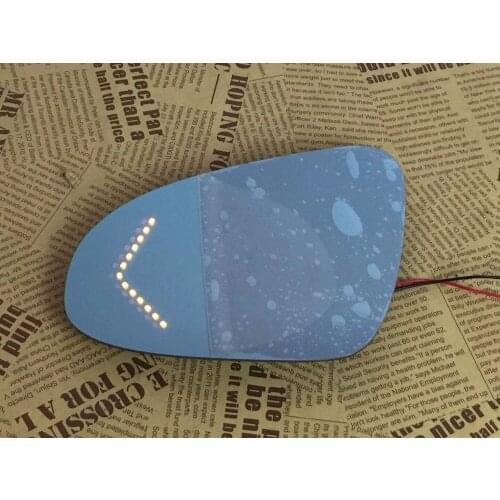 Osmrk blue rear view mirror for Peugeot 2008 308 408 508 301 with electric heating, dynamic side turn signal,anti-glaring