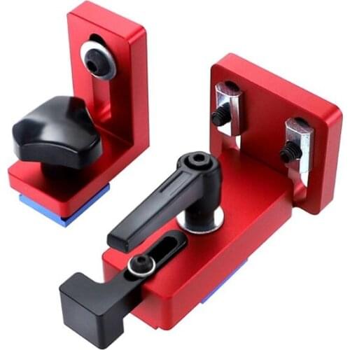 35/45 T-Slot Track Stop Sliding Miter Gauge Connector Rail Retainer Chute Locator for Woodworking