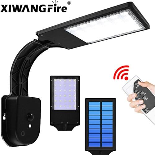 2021 New Style Solar Lights 4 Working Modes Outdoor Solar Lamp with Remote Control IP65 Waterproof Lighting ,For Garden Garage