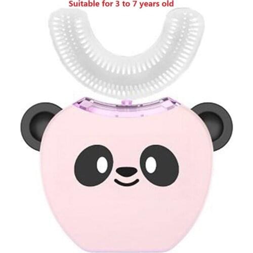 U 360 Degrees Smart Kids Sonic Electric Toothbrush Music Silicon Automatic Ultrasonic Teeth Tooth Brush Cartoon Pattern Children