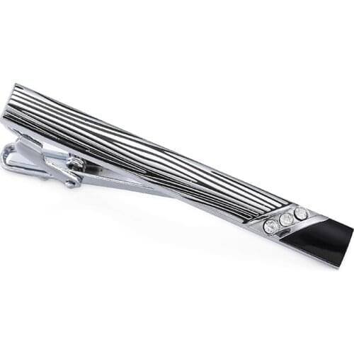 2018 high-end brand tie clip mens suit shirt tie pin ornament crystal leopard grain tie clip classic design style