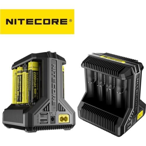 Battery Charger Nitecore i8 Intelligent Charger 8 Slots Total 4A Output Smart Charger for IMR18650 16340 10440 AA AAA 14500