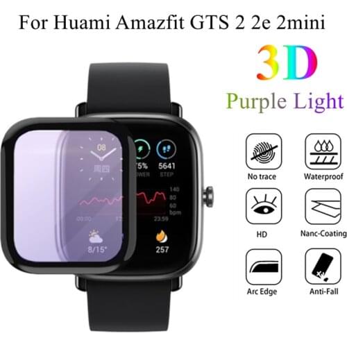 Soft Fibre Glass Film For Xiaomi Huami Amazfit GTS GTS2 GTS 2e GTS 2mini Full Screen Protector Film Case Not Glass GTS2 Mini