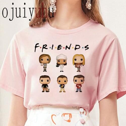 Friend Tv Show Women T Shirt Harajuku Cartoon Grunge Streetwear Tshirt Summer Femme Clothes Best Friend T-shirt Print Tops Shirt
