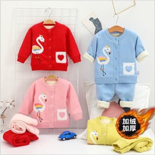 Winter velvet and thick pure cotton sweater