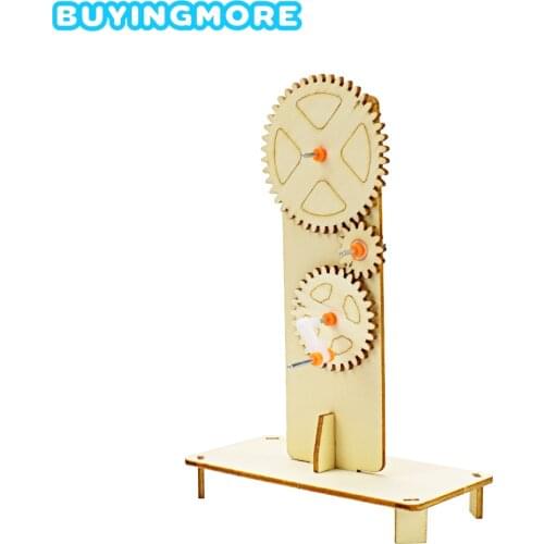 Gear Rotation Model DIY Science Kit Educational Toys for Children Technology Physics Experiment Sets for Kids Learning Toys
