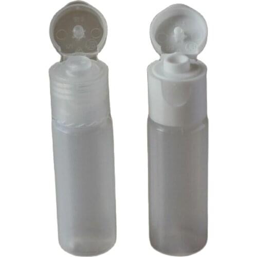 10ML soft plastic PE bottle with flip lid for lotion/emulsion/water/emulsion/water packing