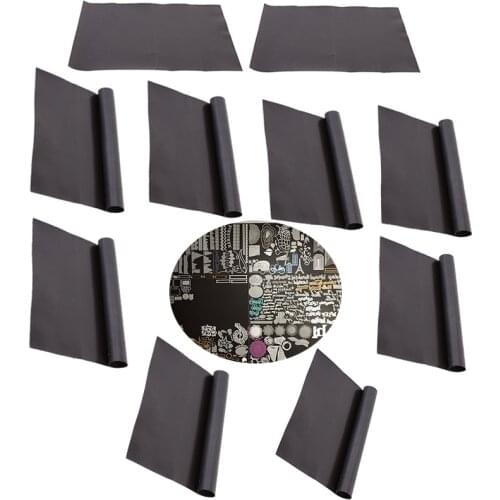 10pcs A4 Magnet Sheets Black Magnetic Mats for Refrigerator Photo and Picture Cutting Die Craft Magnets Pads One Side 0.5mm