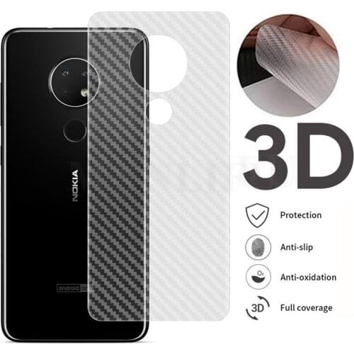 10Pcs/lot 3D Clear Carbon Fiber Screen Protector For Nokia 3.1 5.1 6.1 Plus 6.2 7.2 Back Cover Protective Guard Film Nokia 5 7 8