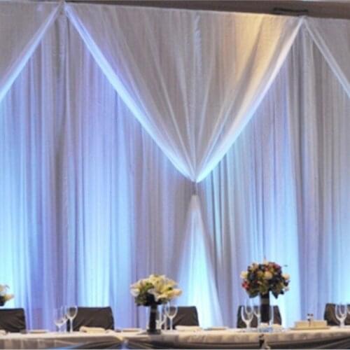 3M*6M white wedding backdrop
