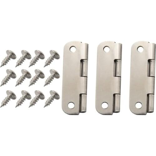 3Pack Cooler Stainless Steel Hinges For Ice Chests, Cooler Stainless Steel Hinges Replacement Set With Screws